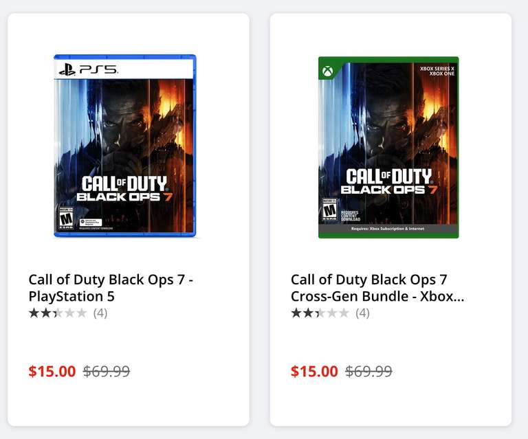 GameStop: $15 Games for Nintendo Switch, PlayStation 5, and Xbox