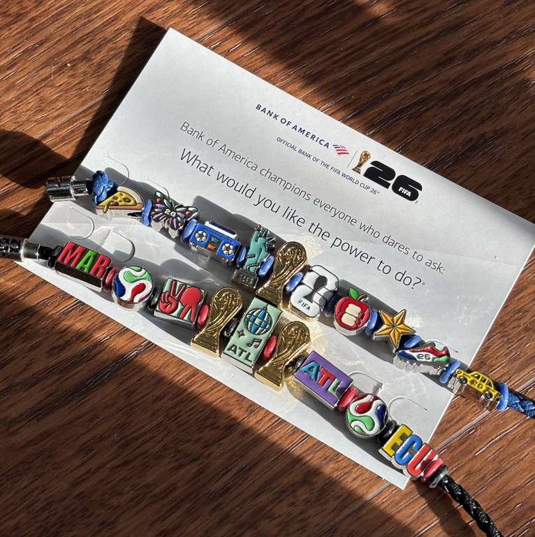 Bank of America: 2 Million FREE FIFA World Cup Fan Bands & Charm