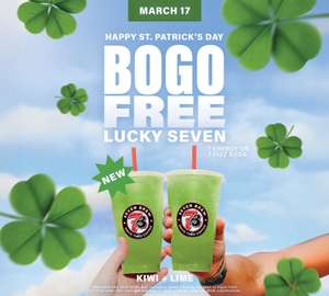 7 Brew: BOGO FREE Lucky Seven 7 Energy or Fizz Soda on St