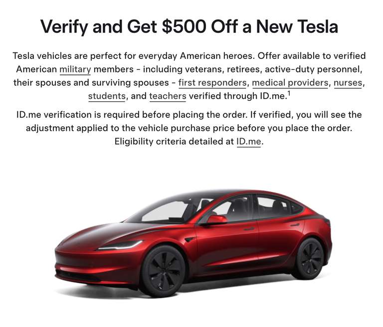 Tesla Student Discount Tesla: $500 Off New Car for Teachers, Students, Nurses, First ...