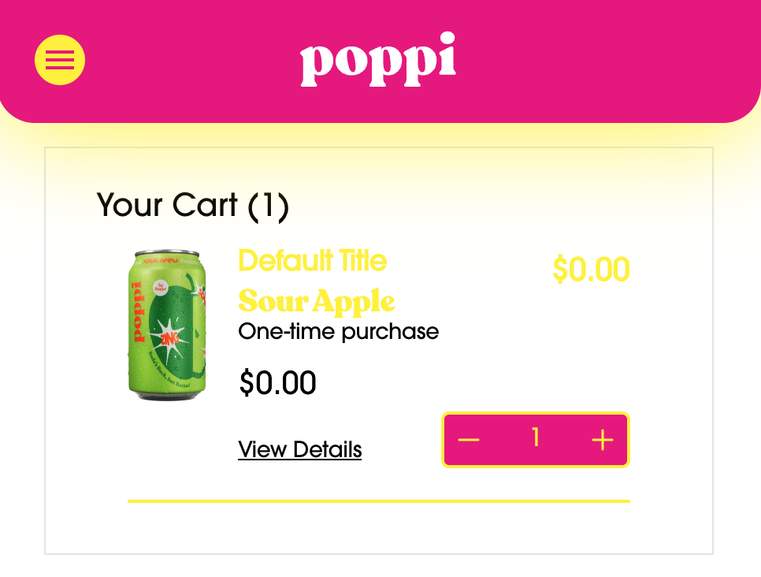 ザ・ポップス・グランプリ CAN'T BE TRUE　非売品 FREE Poppi Sour Apple Drink - Prebiotic Soda (12 fl oz Can) | Pepper