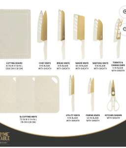 Thyme & Table 20-piece Knife Set via Walmart: | Pepper