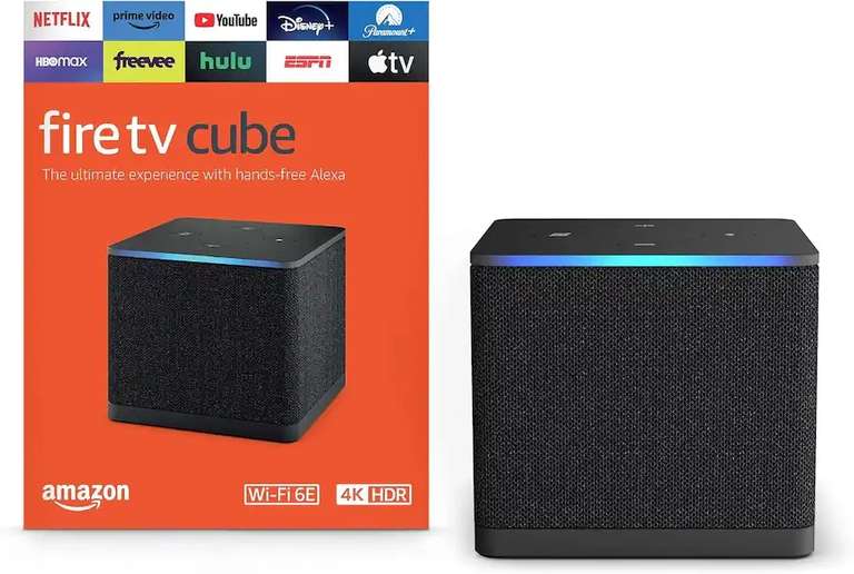 Amazon Fire TV Cube (3rd Gen, 4K, Wi-Fi 6E, Alexa) | Pepper
