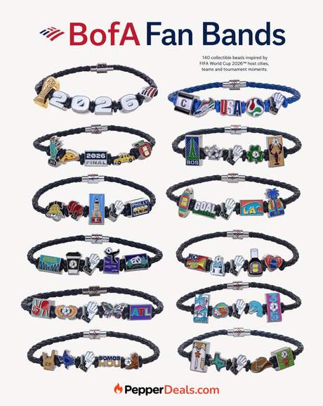 Bank of America: 2 Million FREE FIFA World Cup Fan Bands & Charm